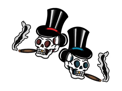 Tradtional Vectors drawing illustration skull traditional vector