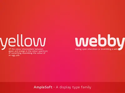 AmpleSoft - A display type family aakash ample design soft soneri soneritype type typeface