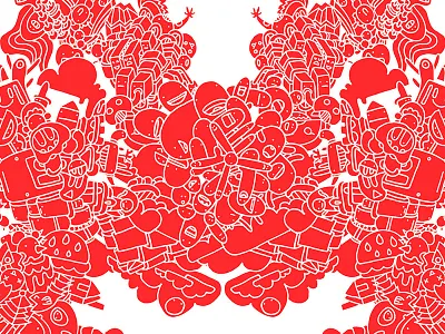 Red is hot! cartoon comic doodle fun graphic graphic design illustration