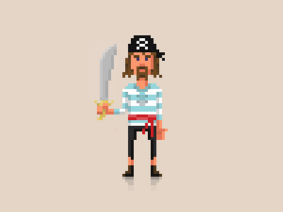 Pixel art Pirate 8bitmoustache pirate pixel pixel art