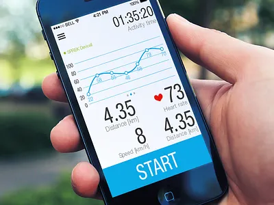 Sprek altoros app interface ios mobile sports ui