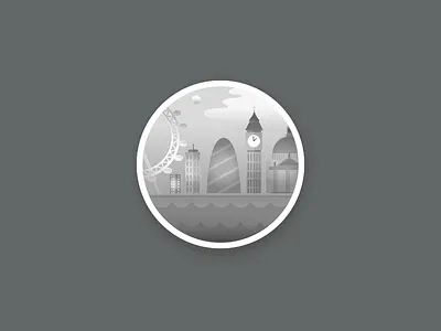 London Scenery creative design handdrawn illustration illustrator