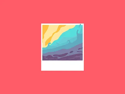 Wave colors free illustration polaroid sea splash summer sun trajlov wave