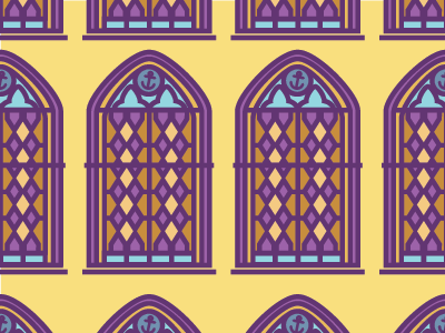 Stained Glass colorful flat glass icon stained stroke