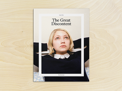 TGD Magazine Issue One Cover magazine print tavi gevinson tgd the great discontent