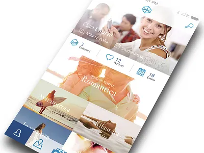 Mood selection android google ios material mood paper romantic sunset tiles white