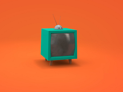 Retro TV set 3d animation c4d cinema 4d retro tv