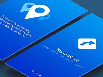 Onboarding Snapshot flat ios location mobile onboarding
