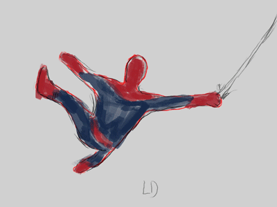 Spiderman animation digital drawing gif traditional