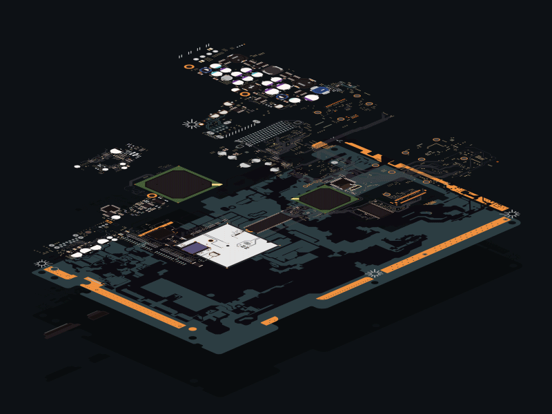 Motherboard WIP 2d after effects animation illustrator motion graphics vector