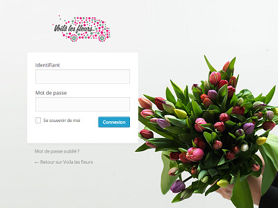 Wordpress Login page admin flowers full image full screen images login page redesign wordpress wp