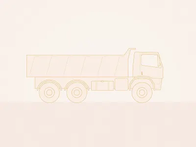 Truck iconography line technical drawing transport truck vector
