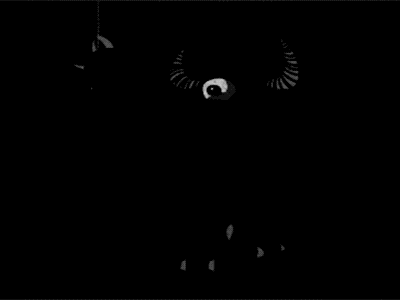 He's not scared of the dark. animation design illustration loop monster simple