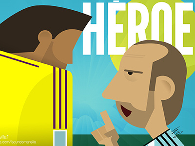 Mascherano Y Romero argentina brasil 2014 ilustration mascherano photoshop sergio romero