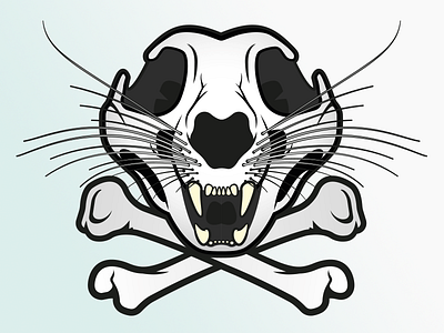 Snow Leopard Skull almost bones endangered extinct illustration leopard skull snow species vector