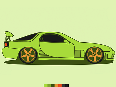 Mazda RX7 car drift jdm mazda rims rx7 stance