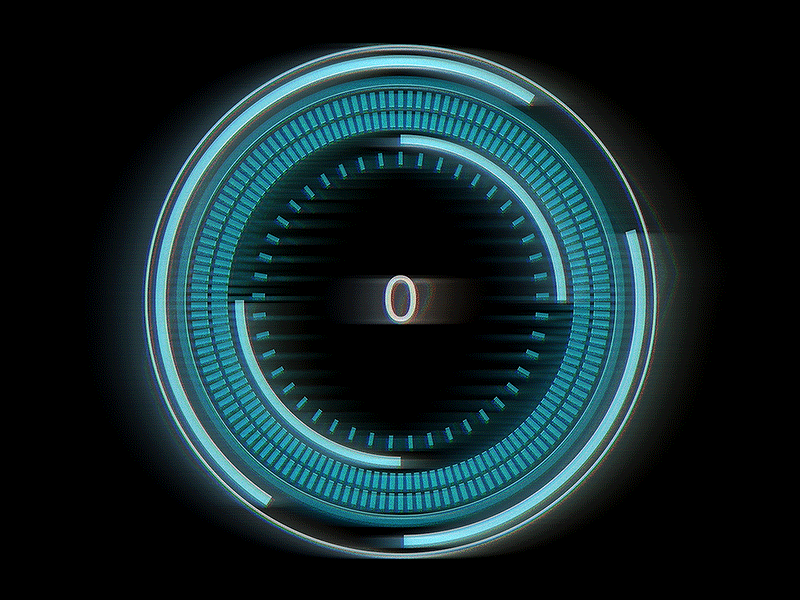 Power Gauge 3d abstract animation c4d cinema4d geometric geometry gif graphic design hud interface motion graphics
