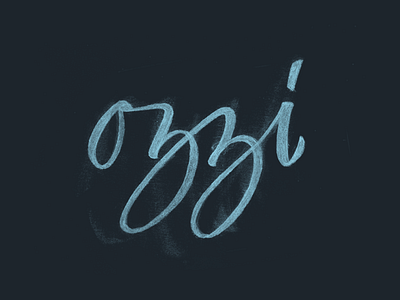 Ozzi Logo sketch brush draft lettering logo logotype pencil restaurant sketch worther