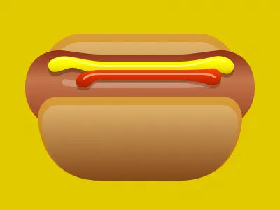 Hot Dog hot dog illustration