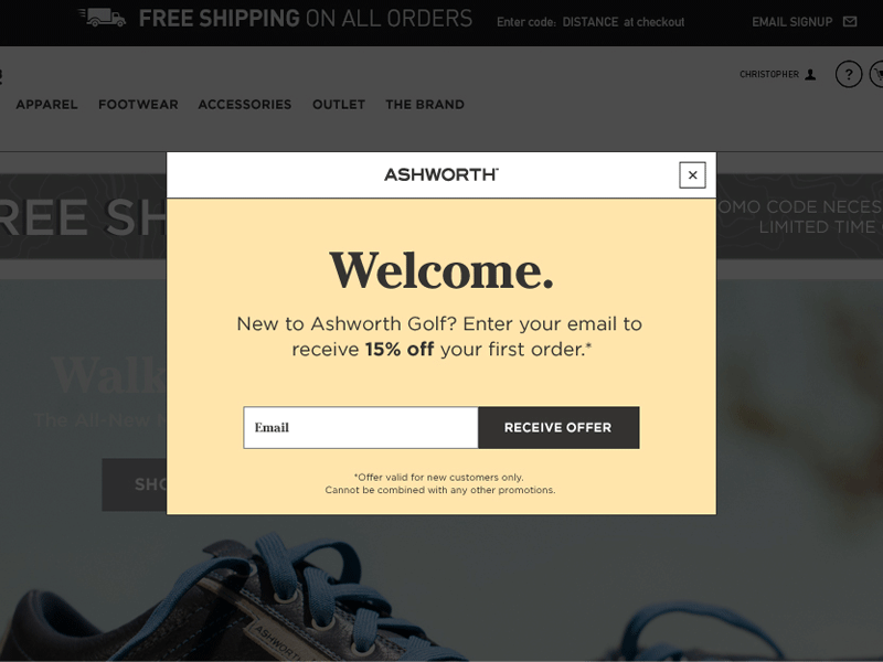 Ashworth Sign Up clean ecommerce flat form gif process progress registration sign up simple step steps