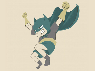 Batkid Illustration batman books character color comic draw illustration photoshop sketch superhero vintage work in progress