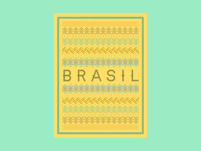 A New Classic – Brasil 2014 2014 brasil brazil brazil 2014 copa do mundo football futebol poster soccer stamp world cup
