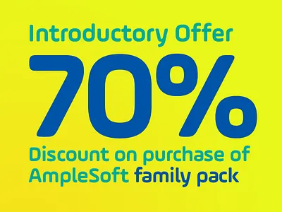 AmpleSoft - A display type family aakash ample design soft soneri soneritype type typeface