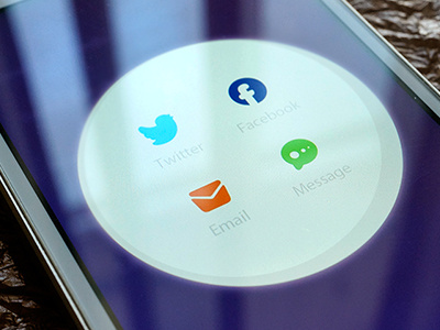 Share email facebook icon message share twitter ue ui