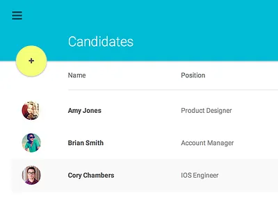 Material Design List flat google list material design ui