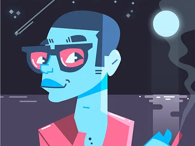 Itamar Daube flash portrait