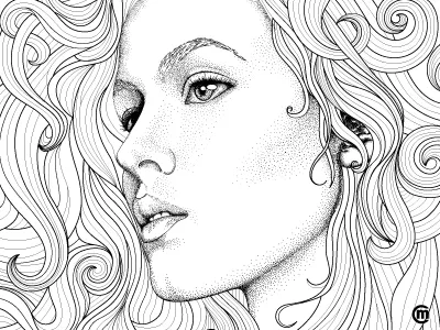 Portrait carolinamatthes illustration portraits vector