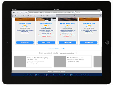 Booking.com Tablet Website booking.com hotels tablet website