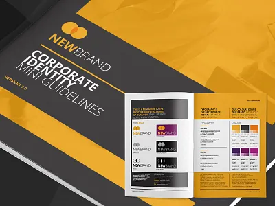 Mini Logo Guidelines brand brand guidelines branding brochure corporate identity design guide guidelines indesign logo style guide typography
