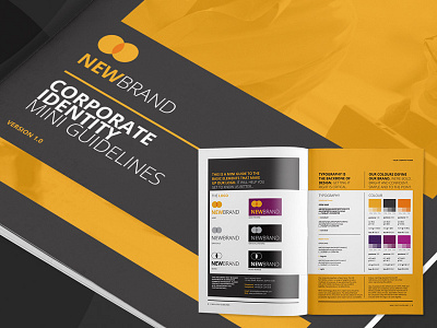 Mini Logo Guidelines brand brand guidelines branding brochure corporate identity design guide guidelines indesign logo style guide typography