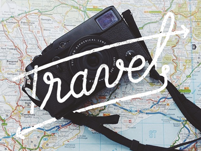 Travel hand handlettering handmade lettering type typography