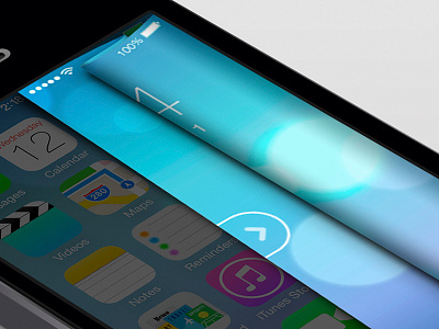 Unlocking the screen concept ios iphone lock mobile phone screen ui unlock