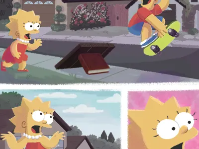 The Wonderful World of Lisa Simpson cartoon comics illustration kassandra heller published simpsons