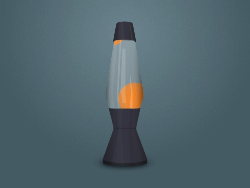 Animated Lava Lamp animated animation icon illustration labs lamp lava lamp light motion retro vector