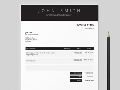 Invoice Template template