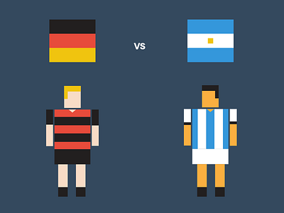 Germany vs Argentina argentina final flat germany pixel world cup