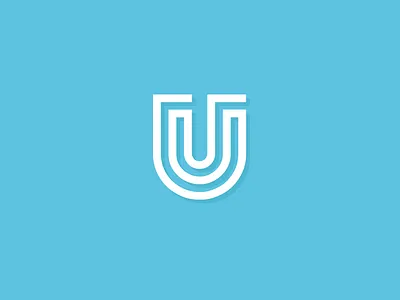 U branding glyph icon letter line logo mark monogram symbol u