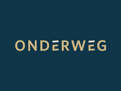 Onderweg logo clean developer dutch logo onderweg simple web wordmark