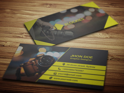 Photography Business Card Template graphic identity image modern office official photo photography print professional simple technology