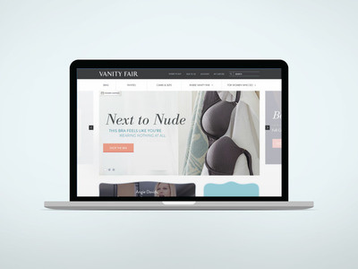 Vanity Fair Lingerie Site Redesign bra interactive lingerie marquee ui web