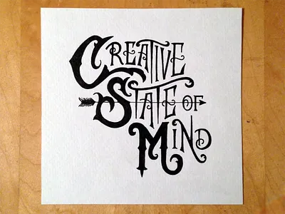 Creative State of Mind creative illustration lettering mind type typography