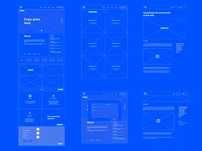 Wireframes - Website blueprint modal omnigraffle onepage showcase ux web website wireframe