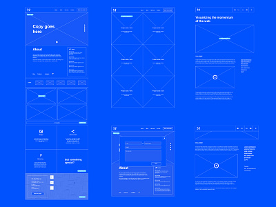 Wireframes - Website blueprint modal omnigraffle onepage showcase ux web website wireframe