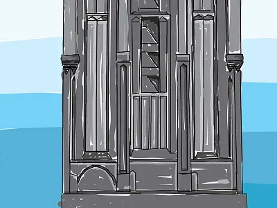 Illustration of the Martinitoren groningen illustration martinitoren