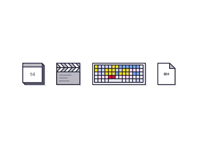 Video production icons icons video production