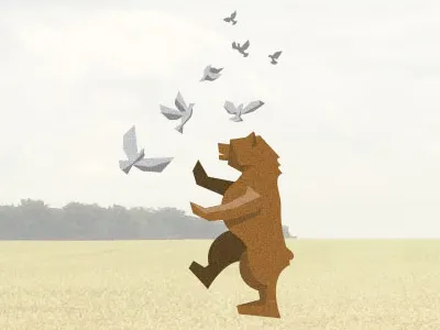 Mixed myths illustration logo